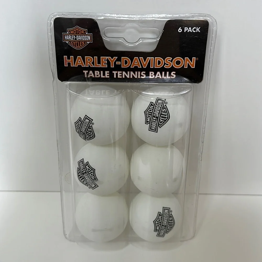 Harley-Davidson Table Tennis ping Pong 6 Ball Set - HDL-13705